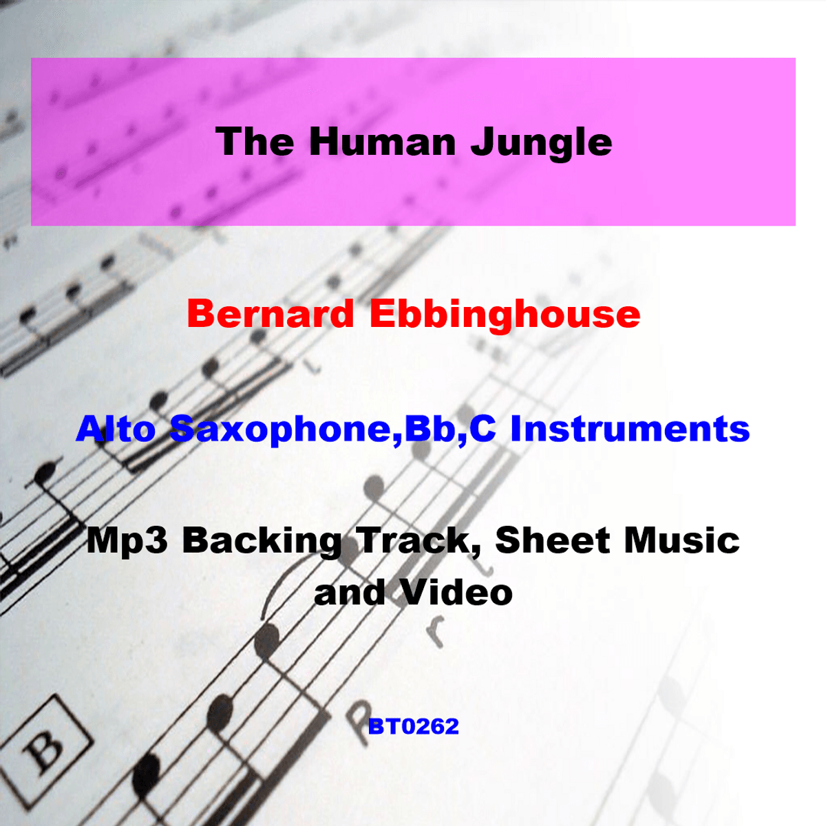 BT0262 The Human Jungle Backing Track and Sheet Music