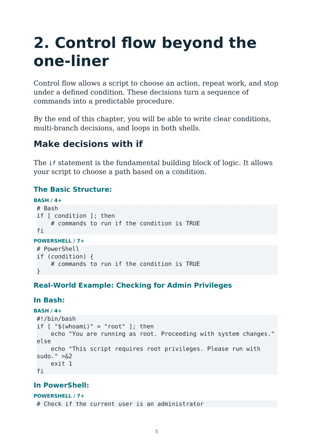 From Commands to Code: Practical PowerShell & Bash Scripting for Real-World Automation (Ebook)