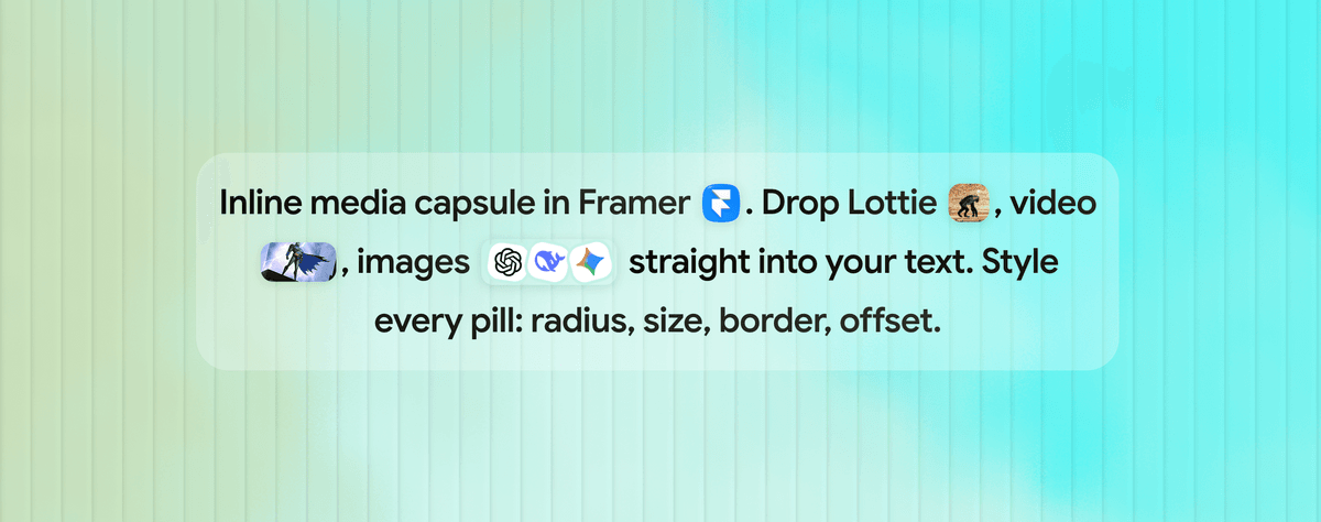 Inline visuals in text