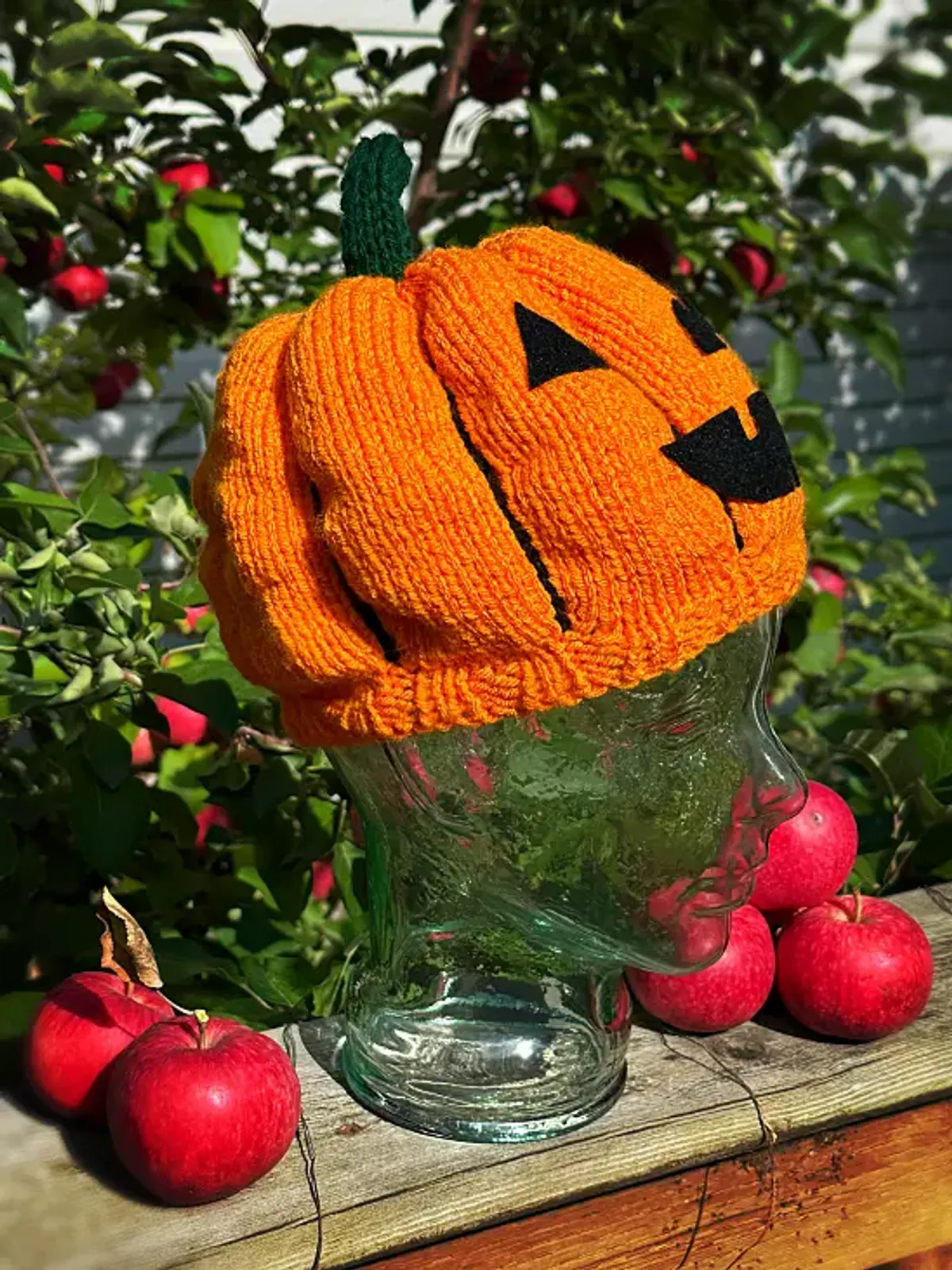 Halloween Pumpkin Hat Knitting Pattern | Jack O’Lantern Hat for Kids & Adults