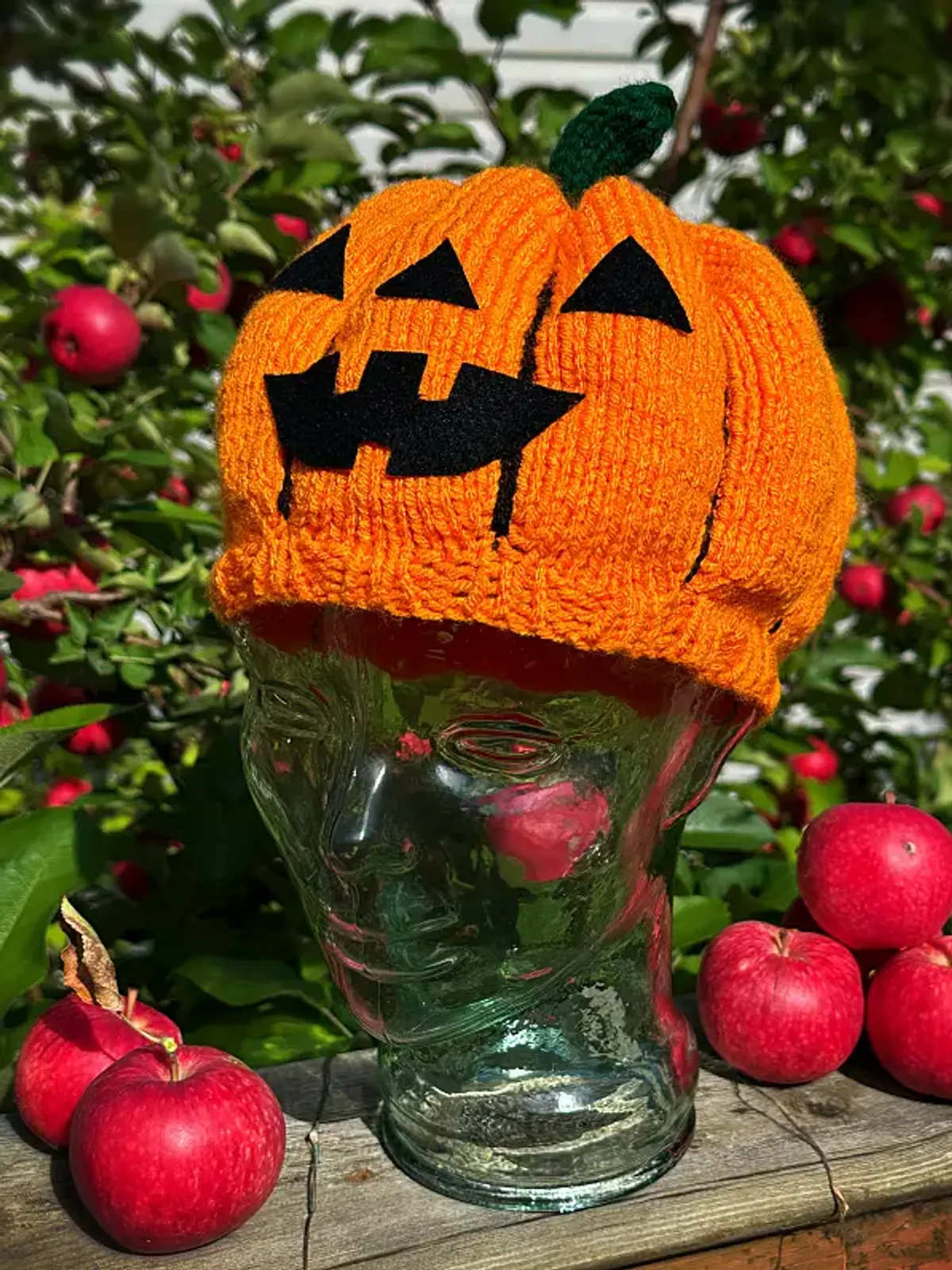 Halloween Pumpkin Hat Knitting Pattern | Jack O’Lantern Hat for Kids & Adults
