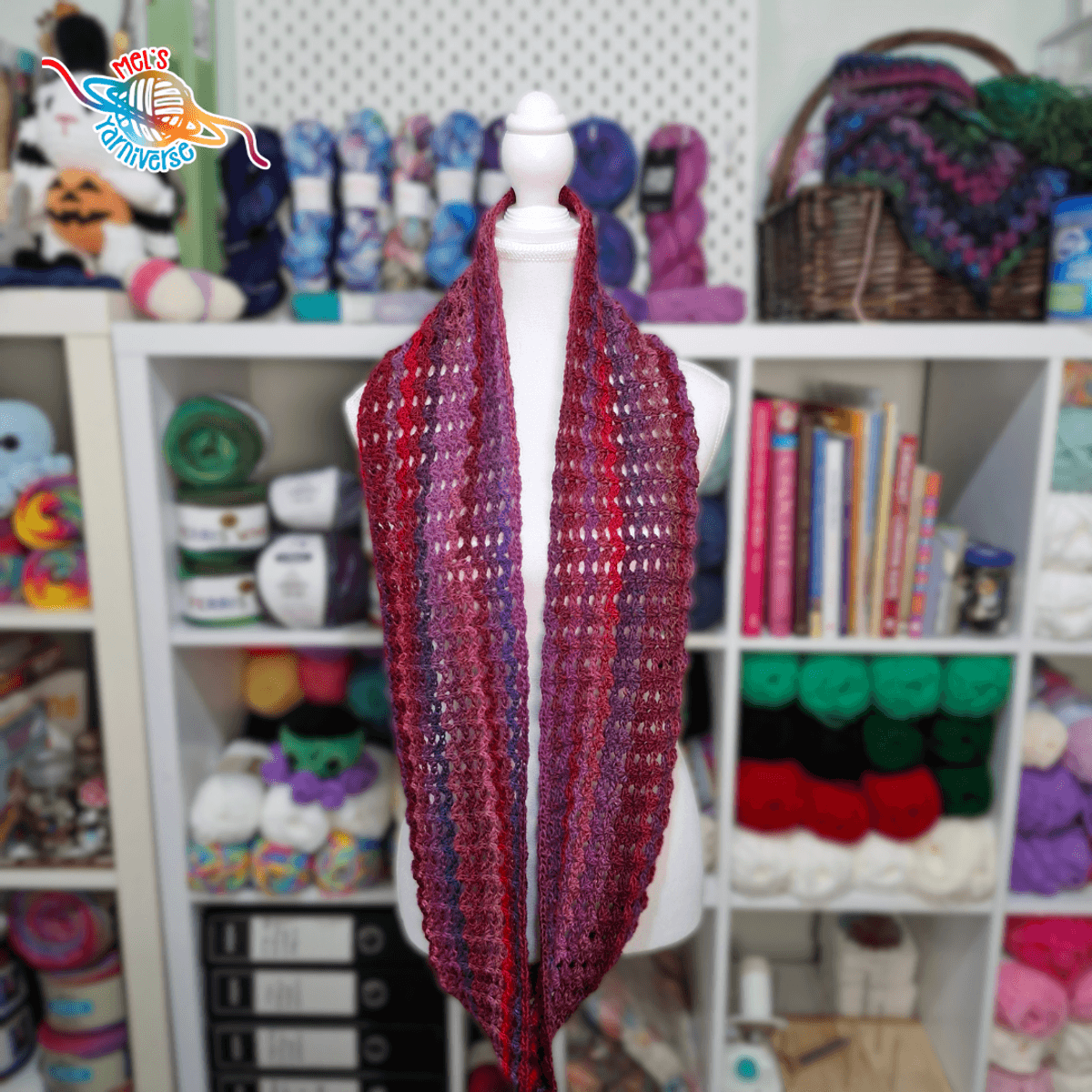 Easy Iris Stitch Infinity Scarf - digital crochet pattern only!