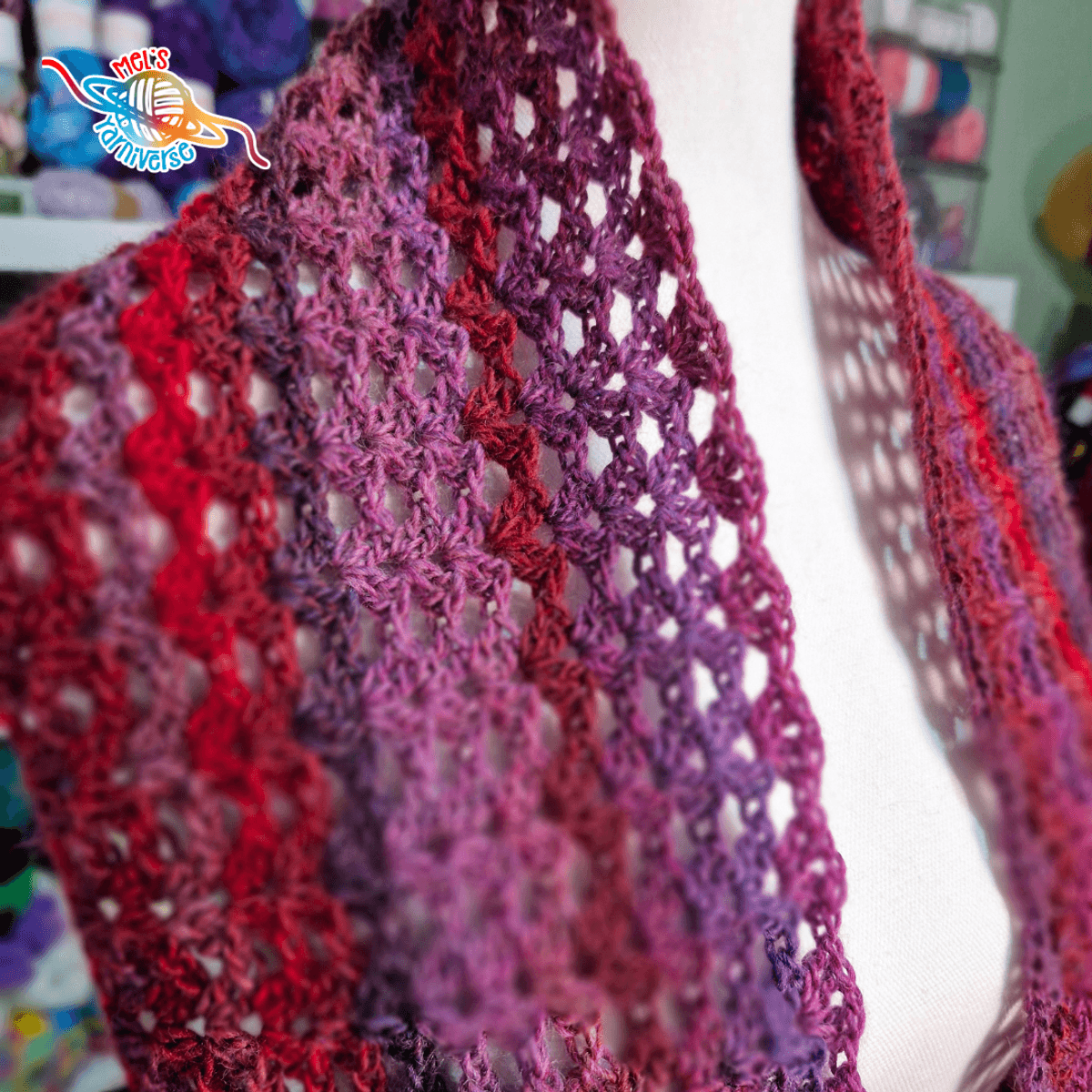 Easy Iris Stitch Infinity Scarf - digital crochet pattern only!