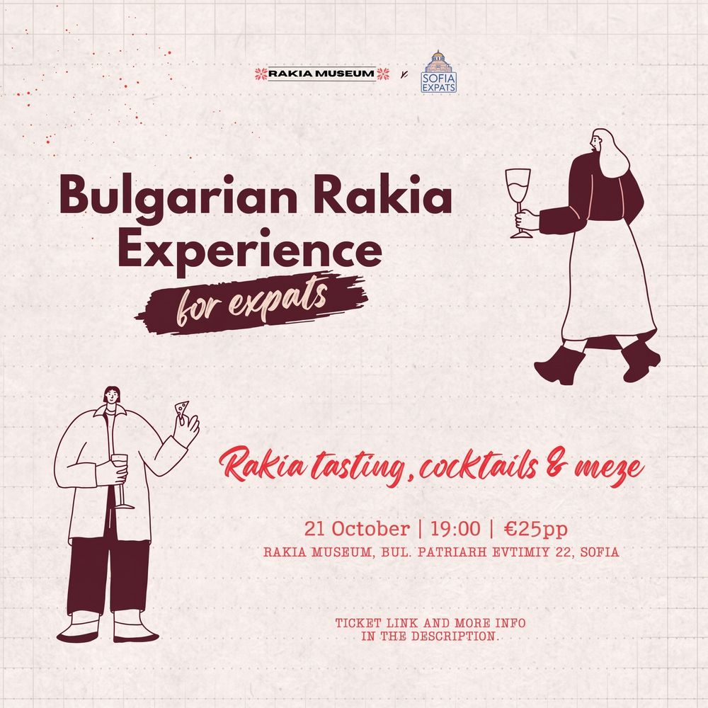 21 October: Rakia Tasting Experience with Sofia Expats & Rakia Museum 🥃🇧🇬