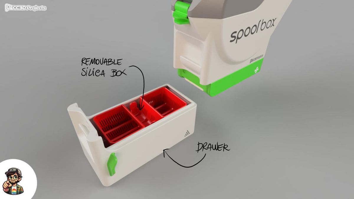 Snapmaker U1 - SPOOLBOX - SilicaBox Option