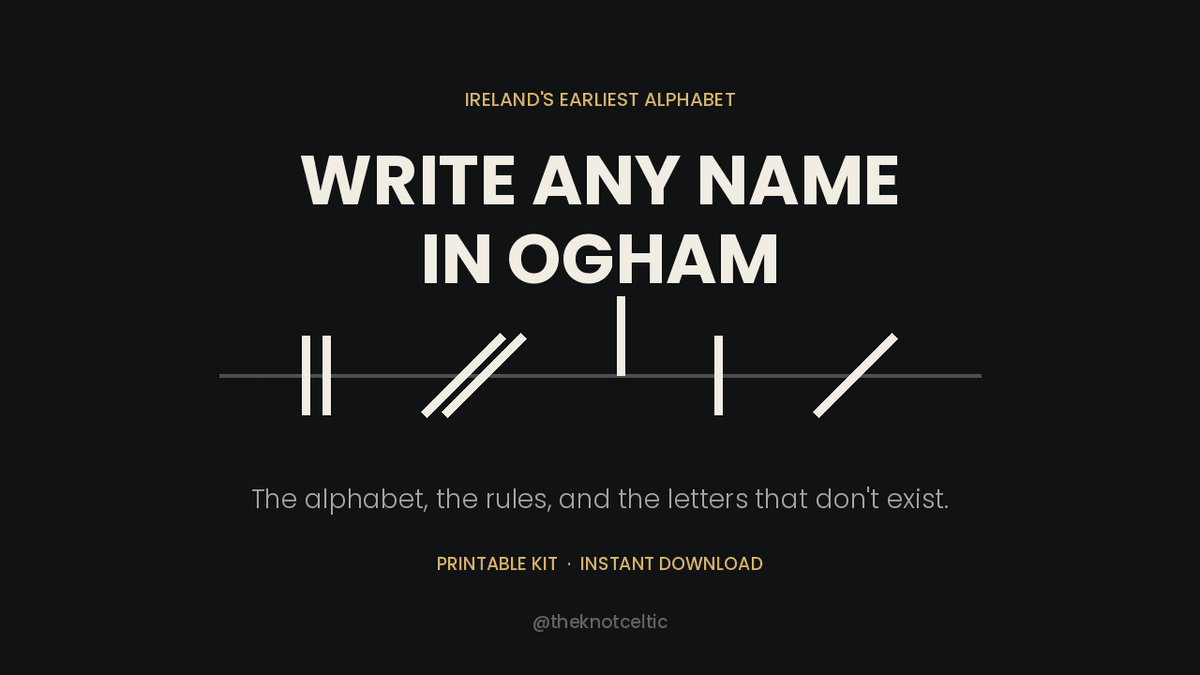 Write Any Name in Ogham