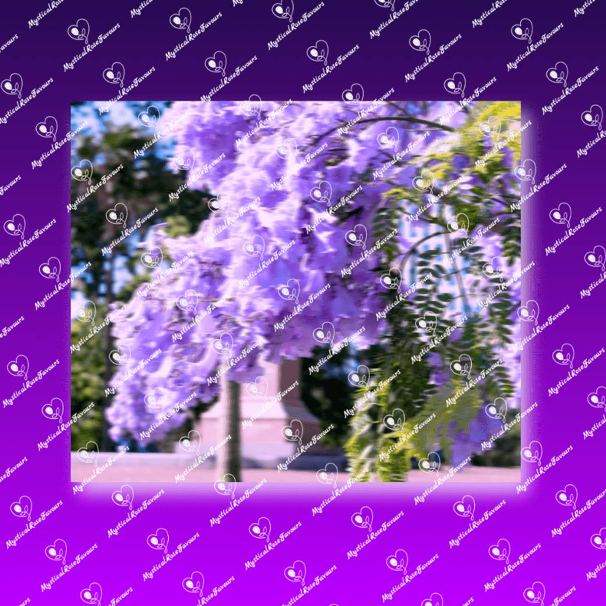 Purple Floral Tree Photography Papers: Romantic Kiwi Themed JPG Digital Download Crafting Stationery