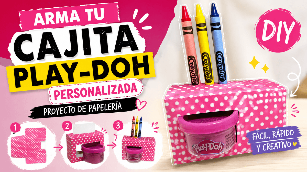 Cajita Play Doh Mini Archivo formato studio y formato svg