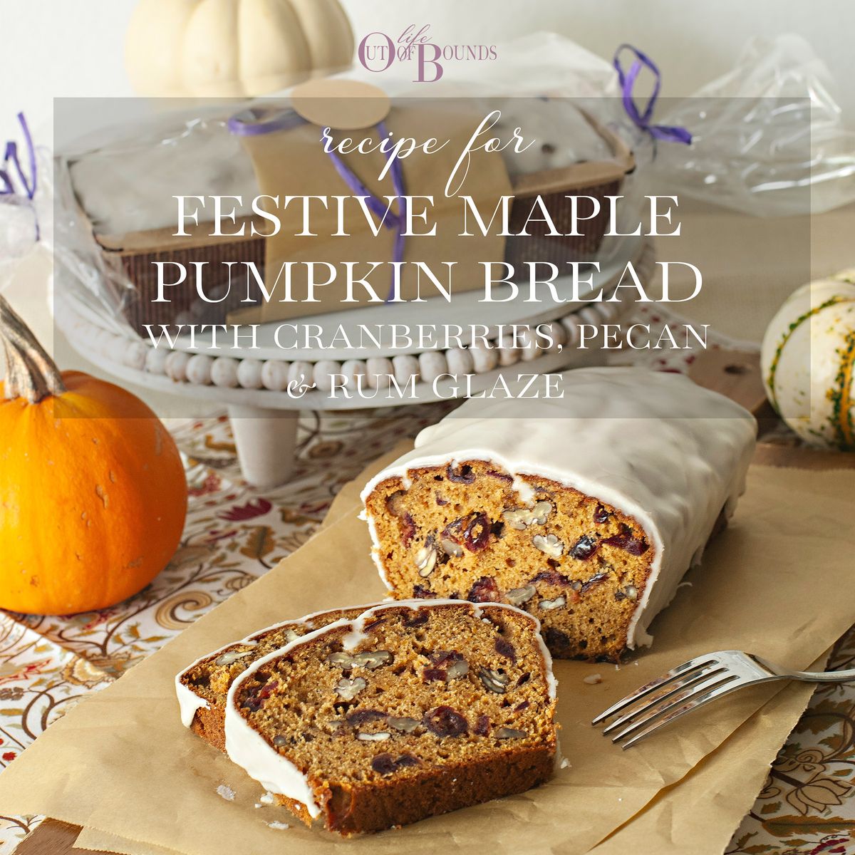 FESTIVE MAPLE PUMPKIN BREAD | RECIPE IN ENGLISH
