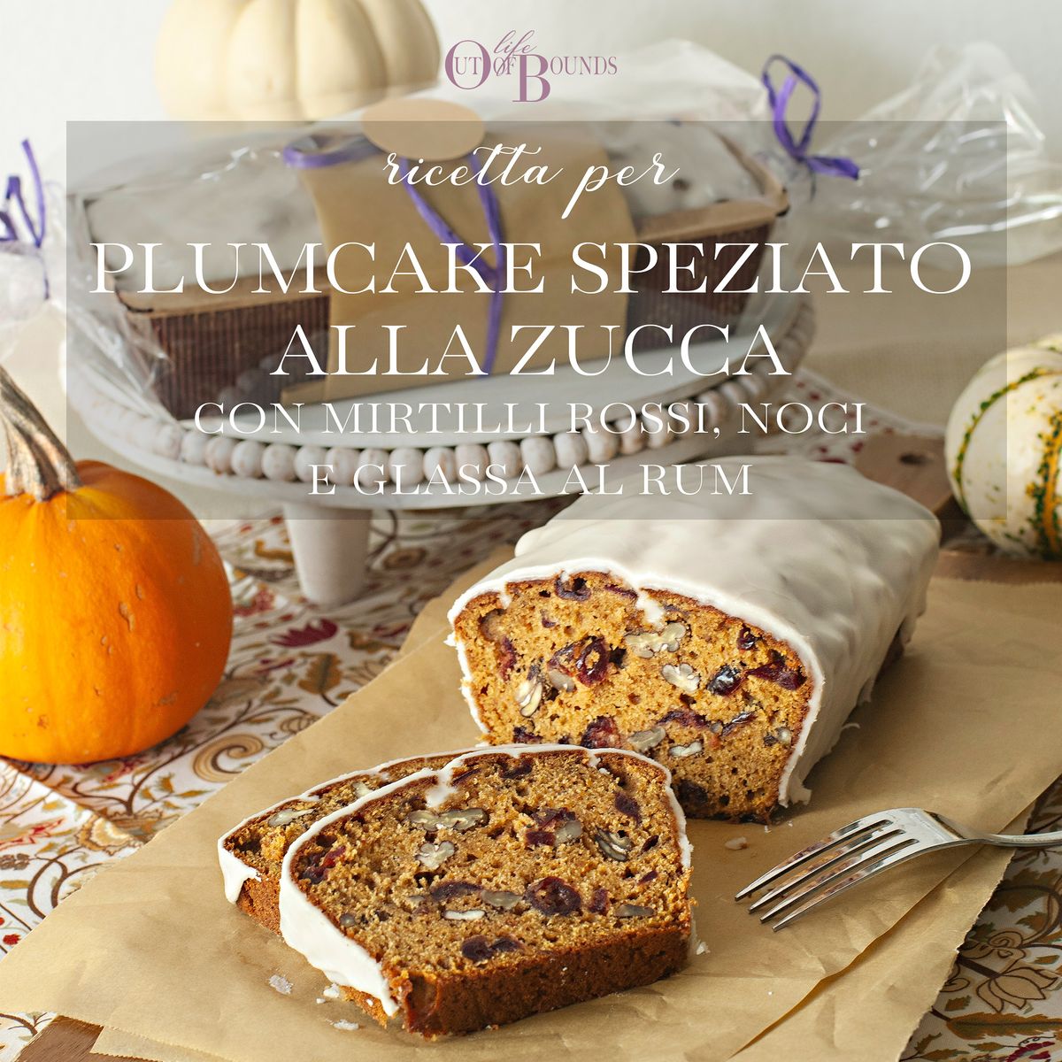 PLUMCAKE SPEZIATO ALLA ZUCCA | RICETTA IN ITALIANO