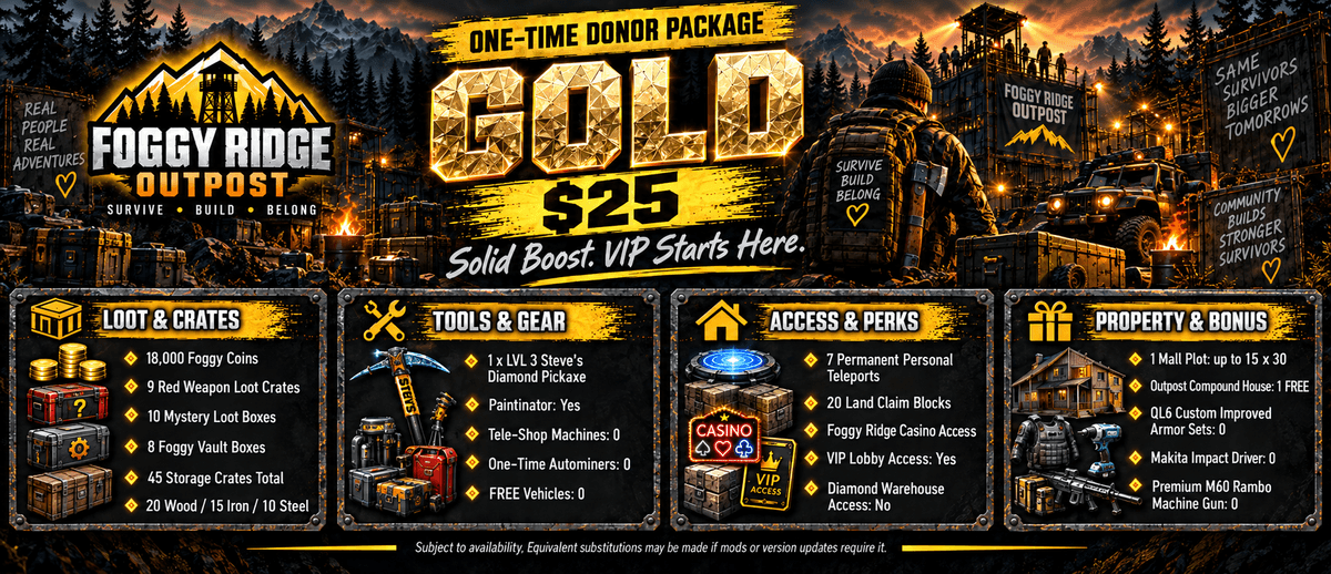 🥇 GOLD — $25 — ONE-TIME