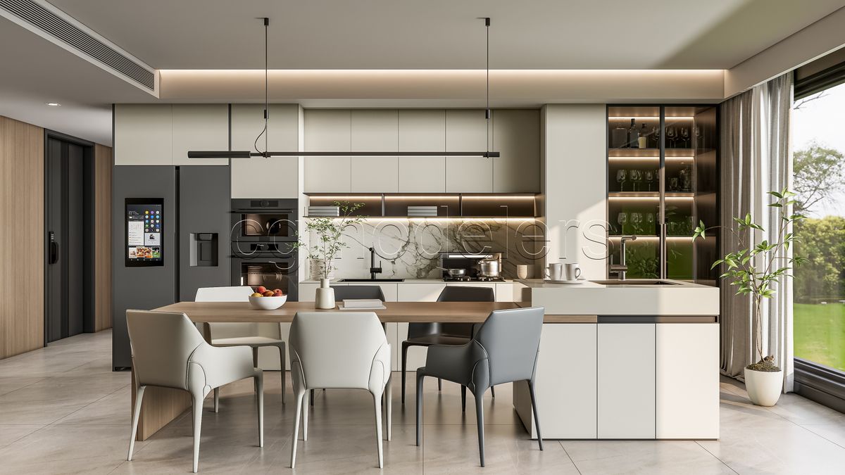 SketchUp Kitchen model 5 – Enscape render Ready | Full Lighting + PBR