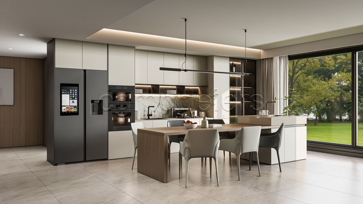 SketchUp Kitchen model 5 – Enscape render Ready | Full Lighting + PBR