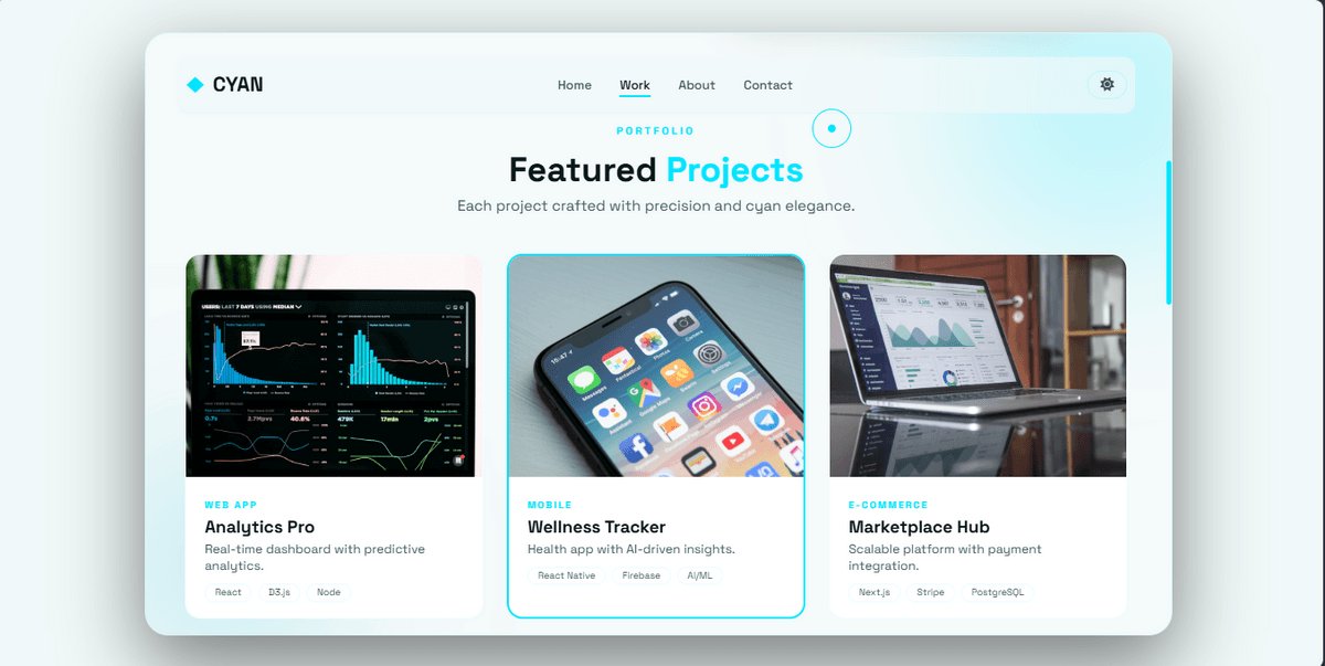 Responsive Modern Portfolio Website Usign  HTML, CSS & JavaScript