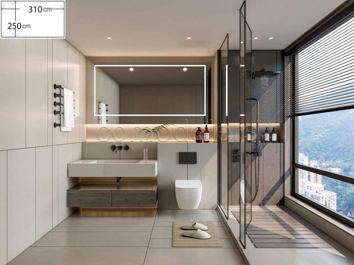 SketchUp Bathroom Models Bundle vol.1 | 20 Enscape-ready scene | Lights+PBR