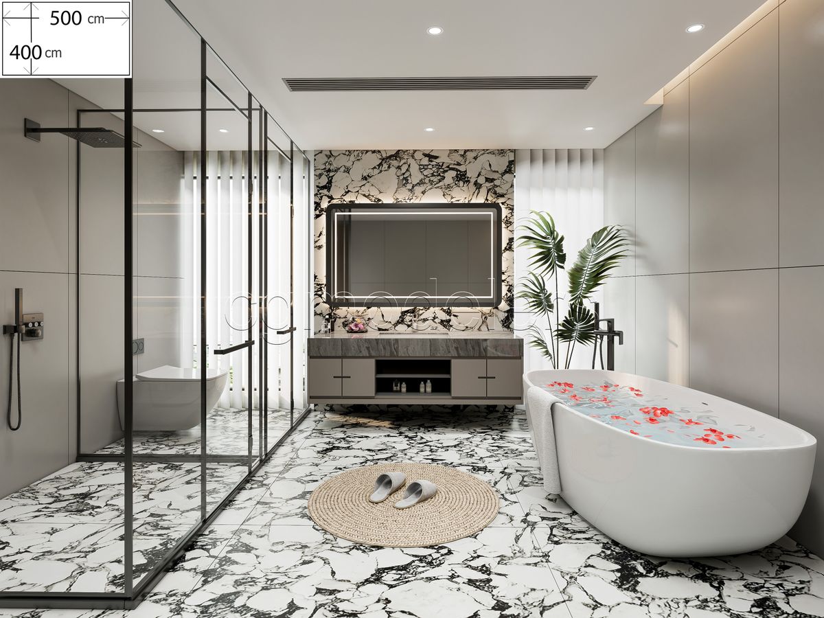 SketchUp Bathroom Models Bundle vol.1 | 20 Enscape-ready scene | Lights+PBR