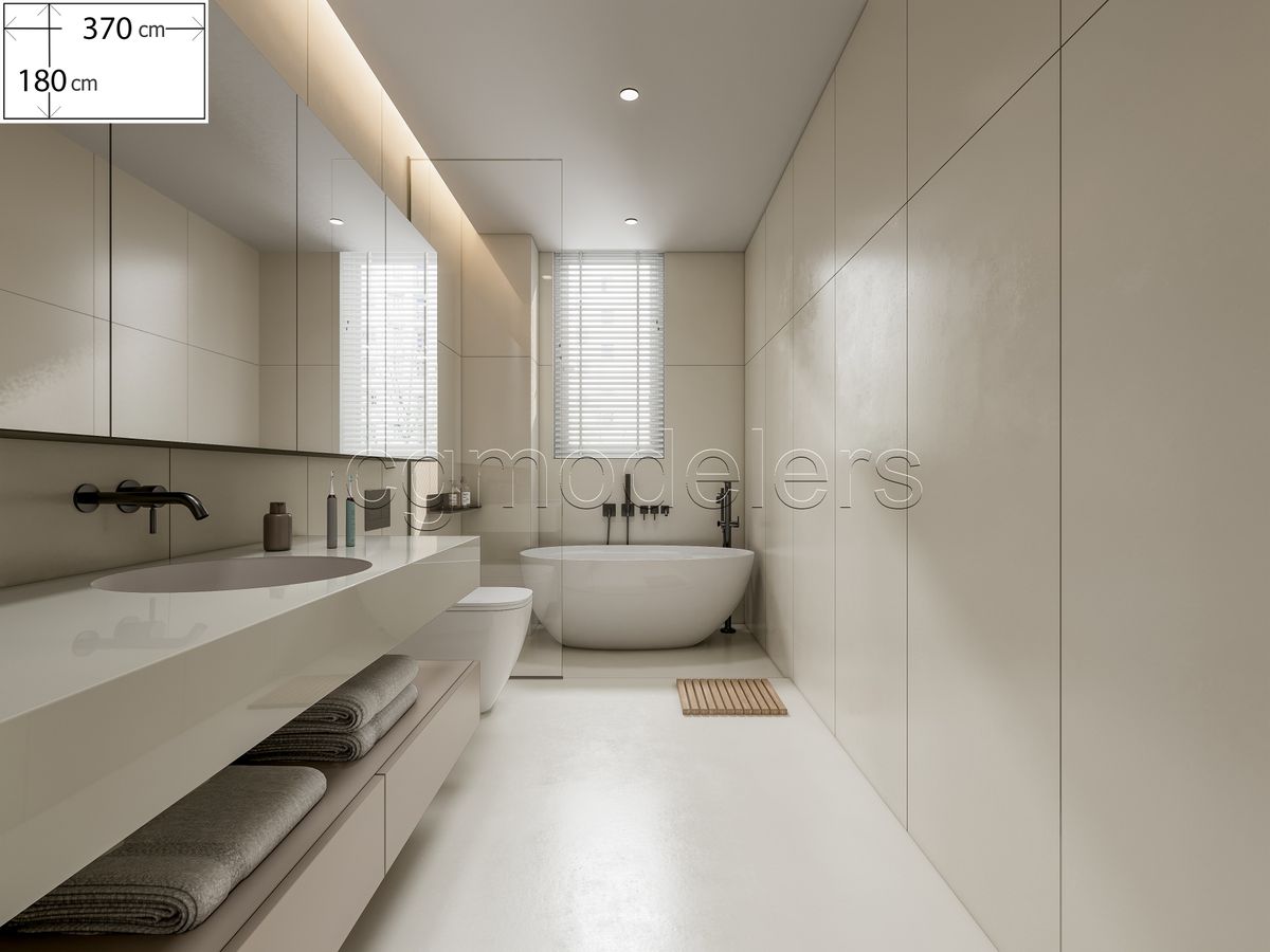SketchUp Bathroom Models Bundle vol.1 | 20 Enscape-ready scene | Lights+PBR
