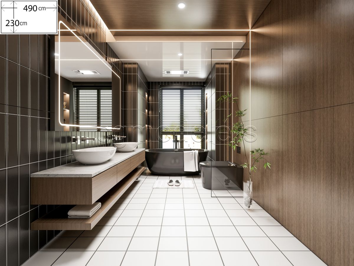 SketchUp Bathroom Models Bundle vol.1 | 20 Enscape-ready scene | Lights+PBR
