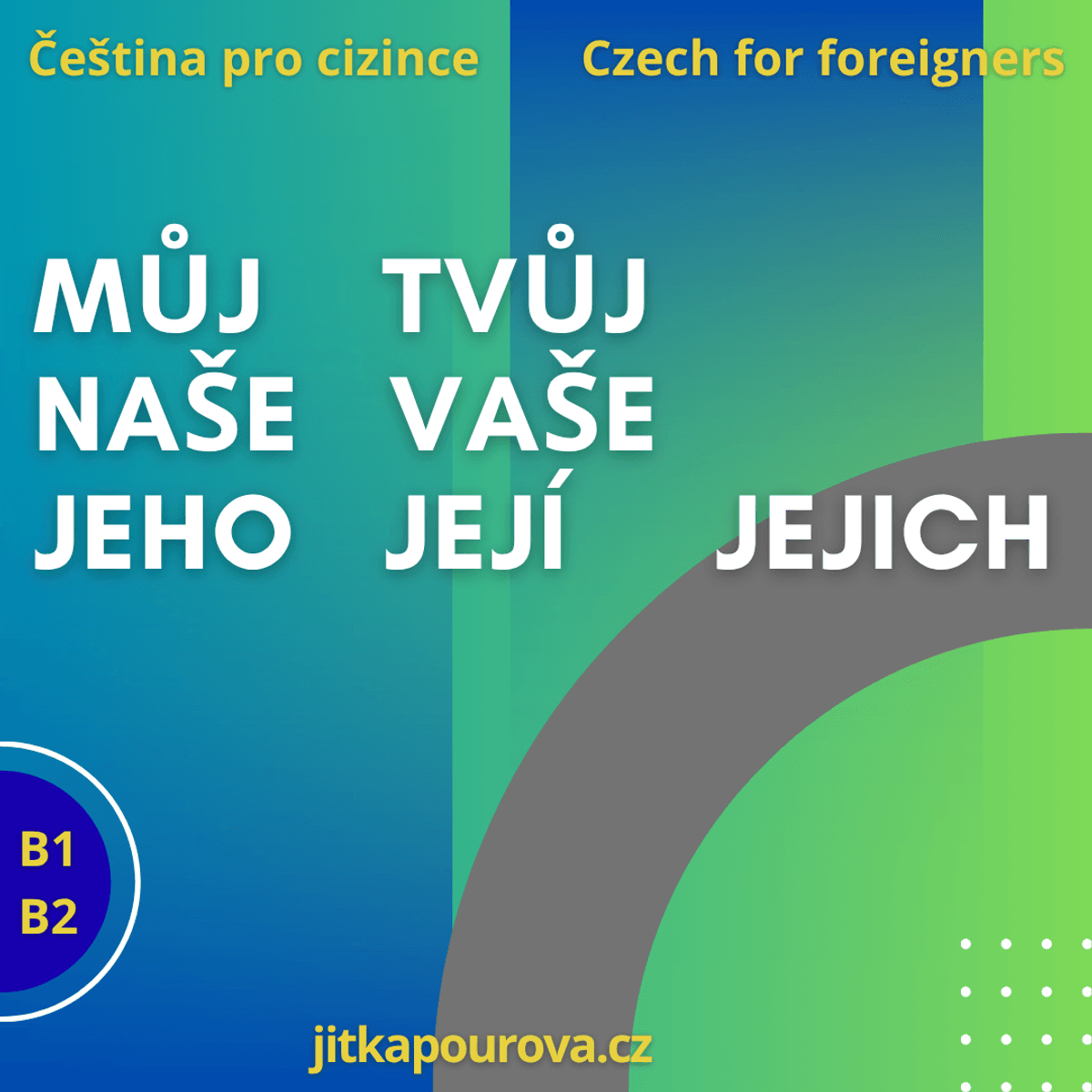 Můj, tvůj, naše, vaše... - trénink (handout B1, B2)