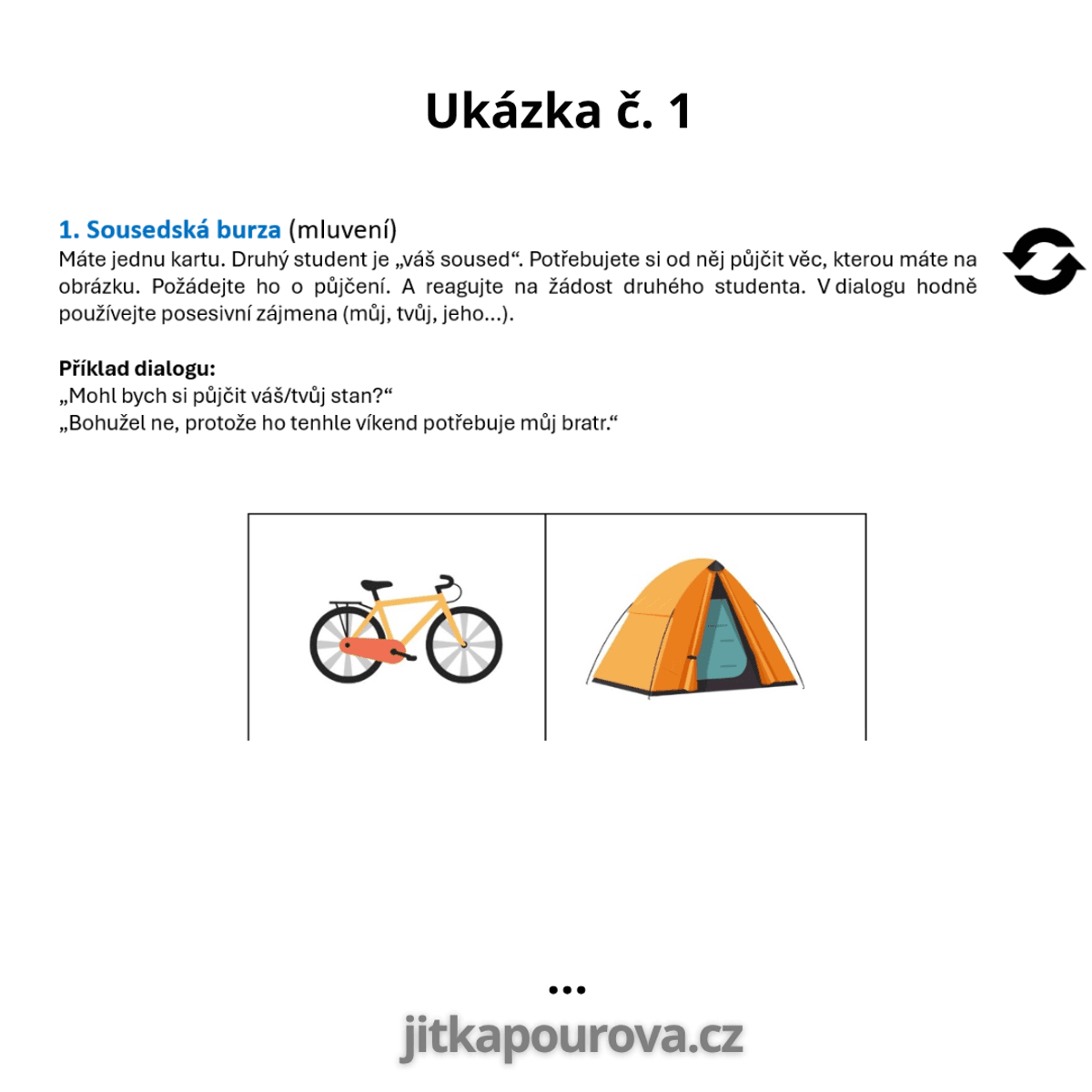 Můj, tvůj, naše, vaše... - trénink (handout B1, B2)