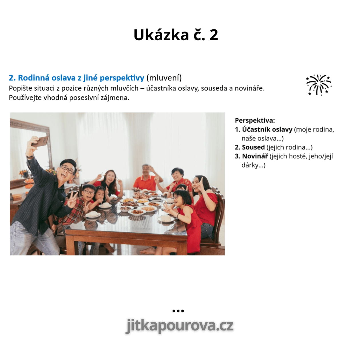 Můj, tvůj, naše, vaše... - trénink (handout B1, B2)