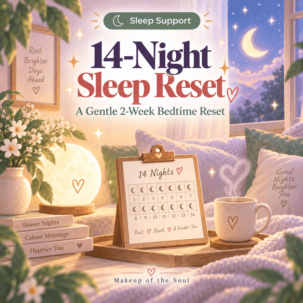 The 14-Night Sleep Reset: calm your mind in 5 minutes
