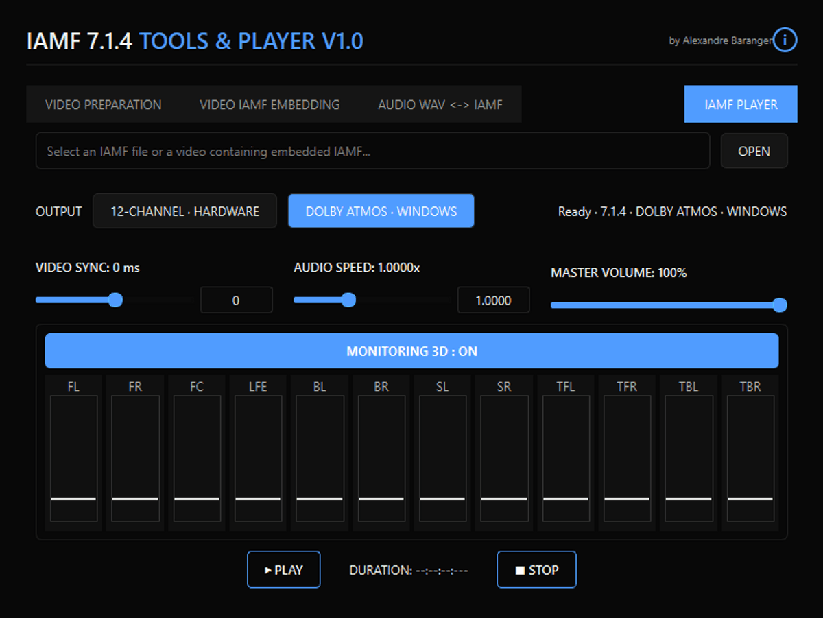 IAMF 7.1.4 Tools & Player V1.0