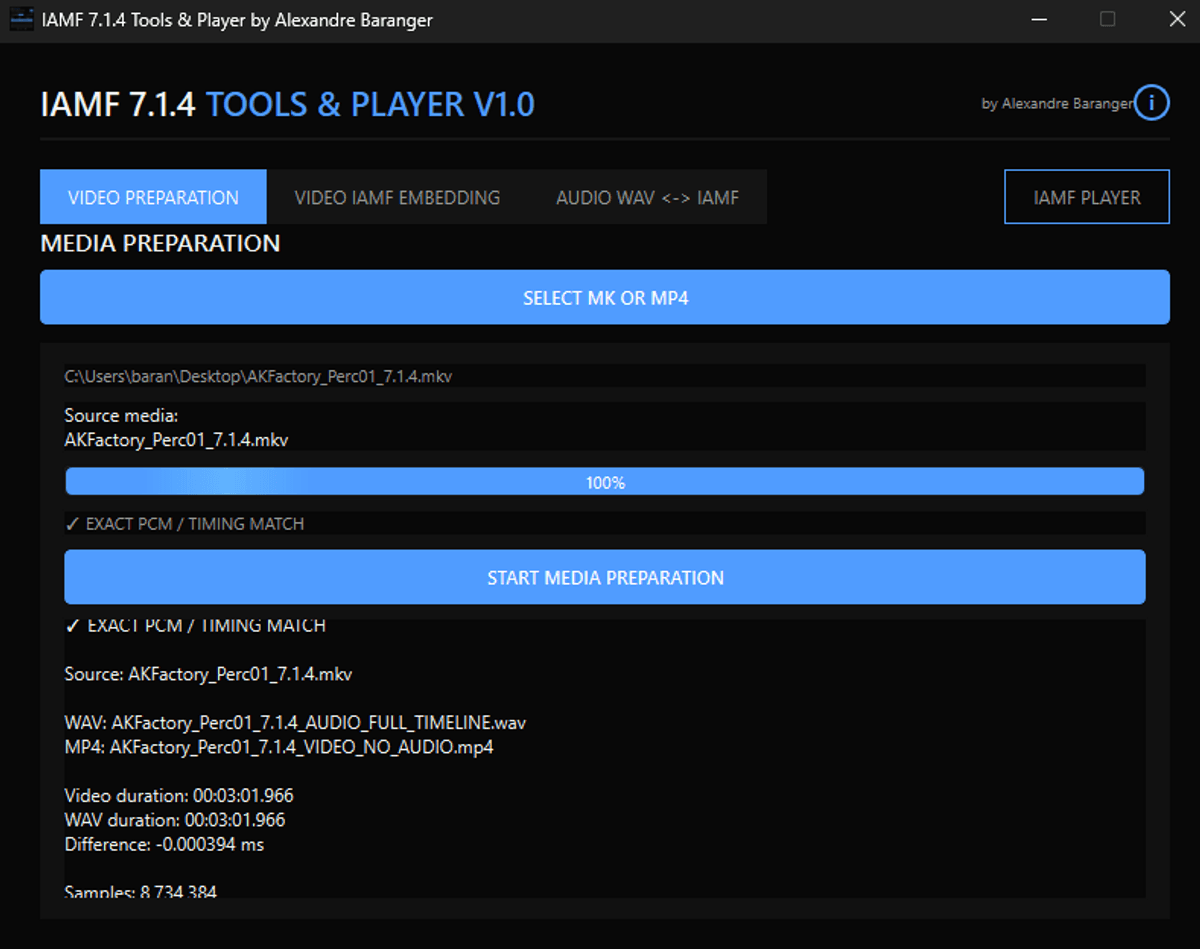IAMF 7.1.4 Tools & Player V1.0