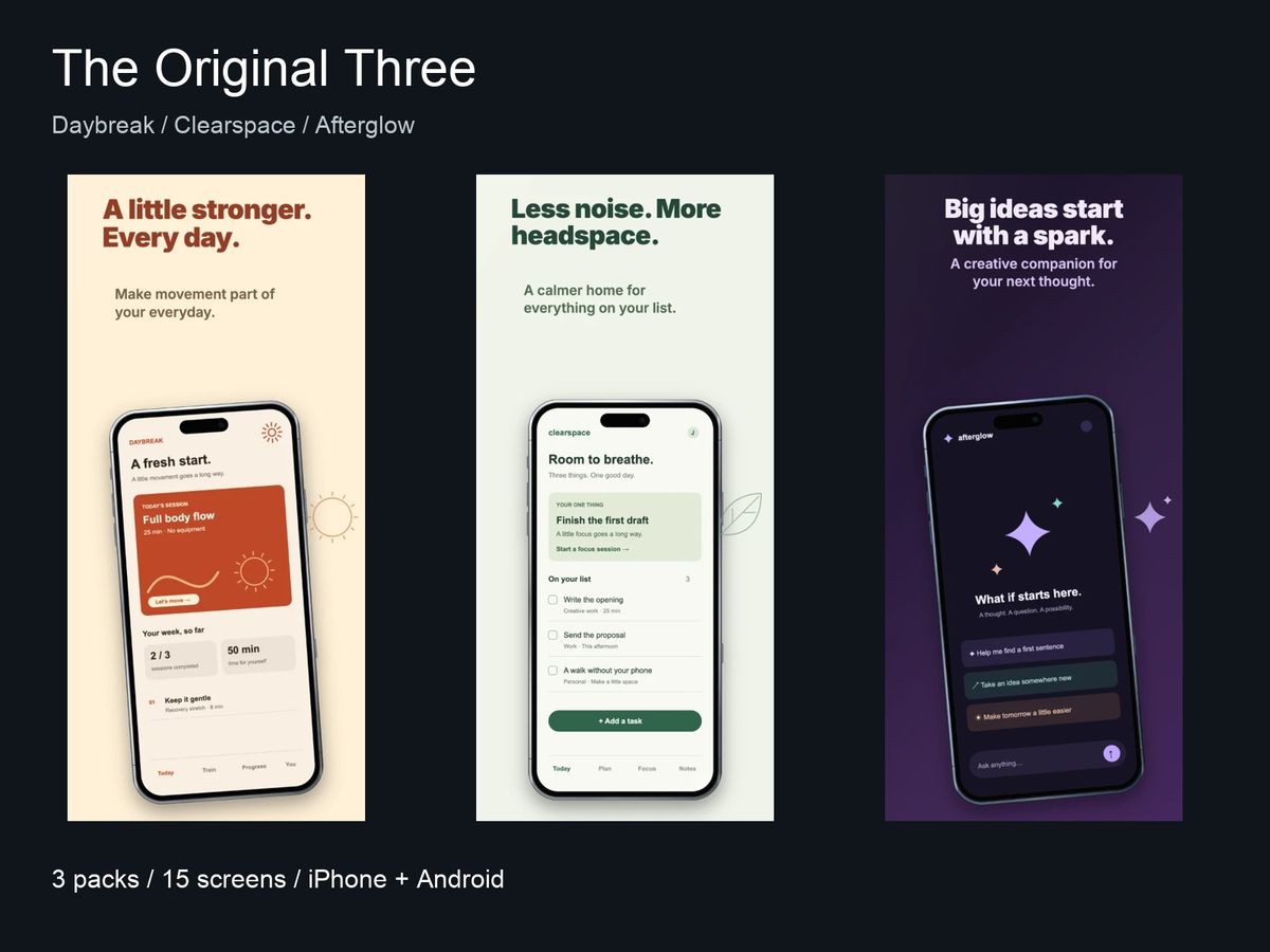 The Original Three — ShotForge Screenshot Template Bundle