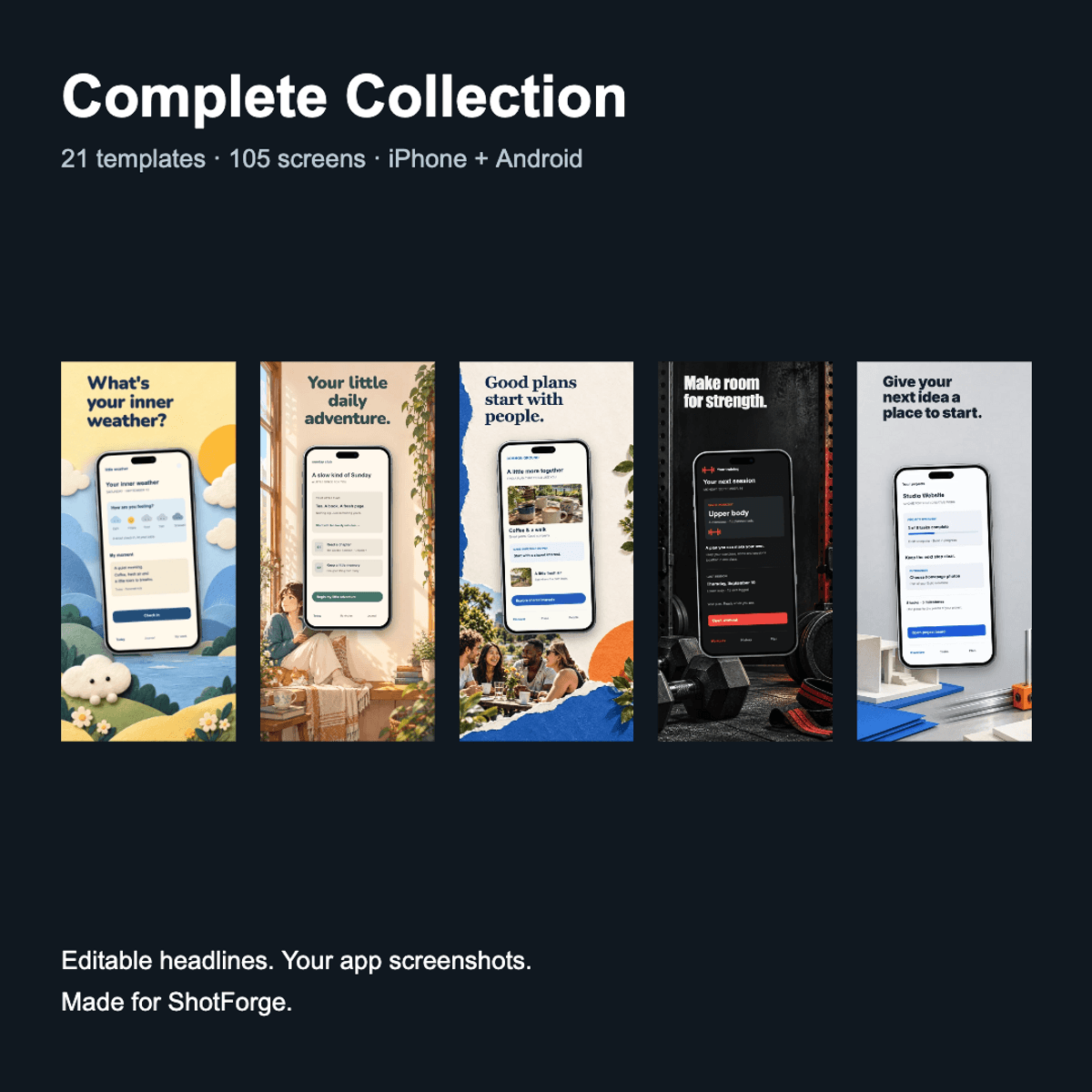 Complete Collection — ShotForge Screenshot Templates