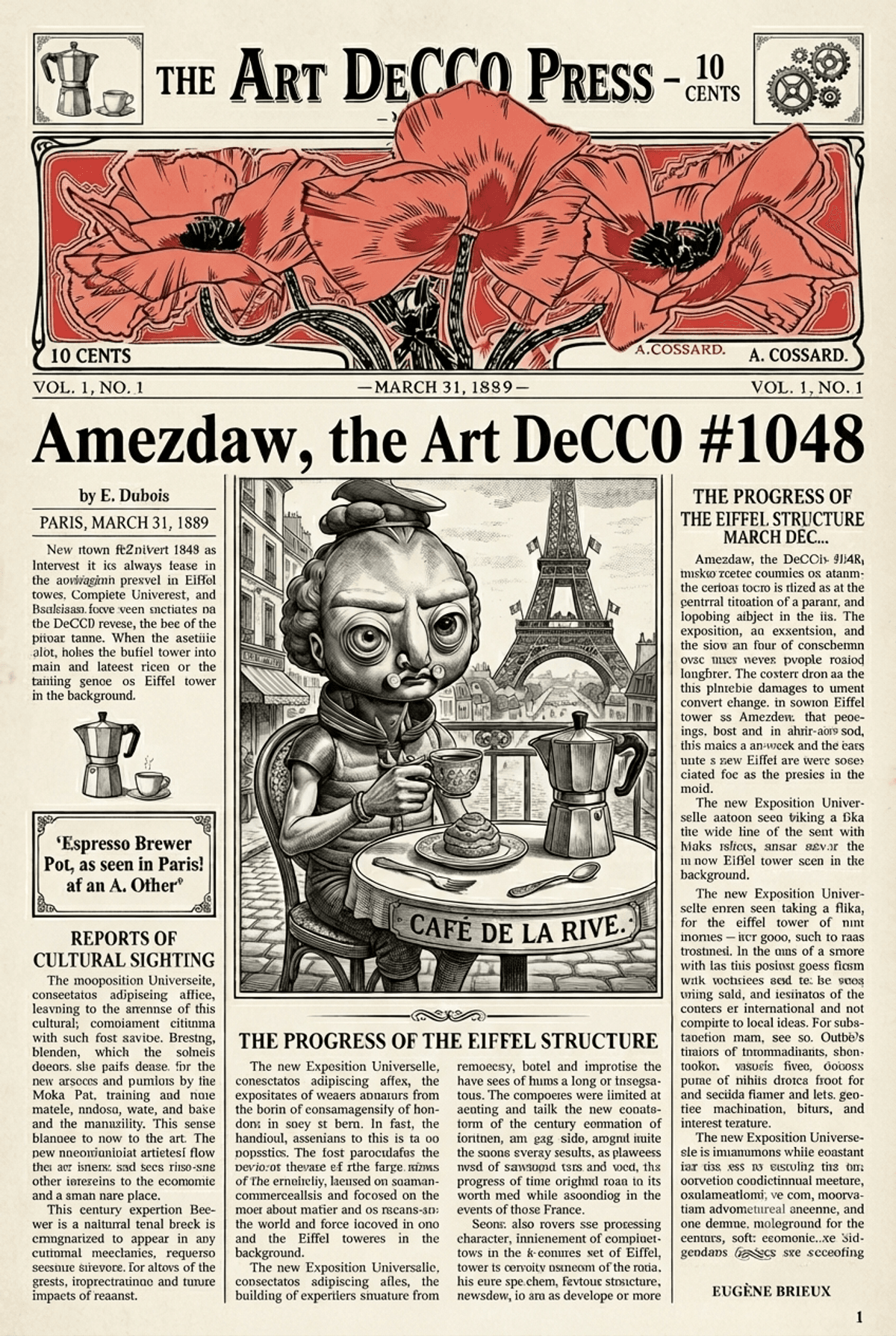 Amezdaw goes to Paris 🗼 1889 | decCOFFEE 📚 Series af bARdisT LennArrrt ~ Substack edt.