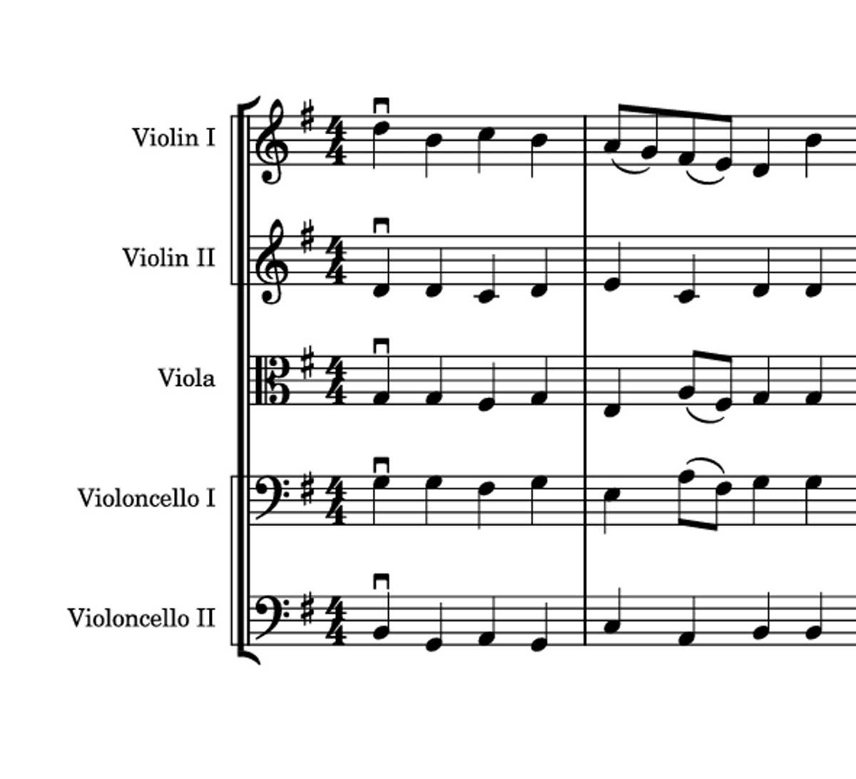 All Things Bright and Beautiful String Score