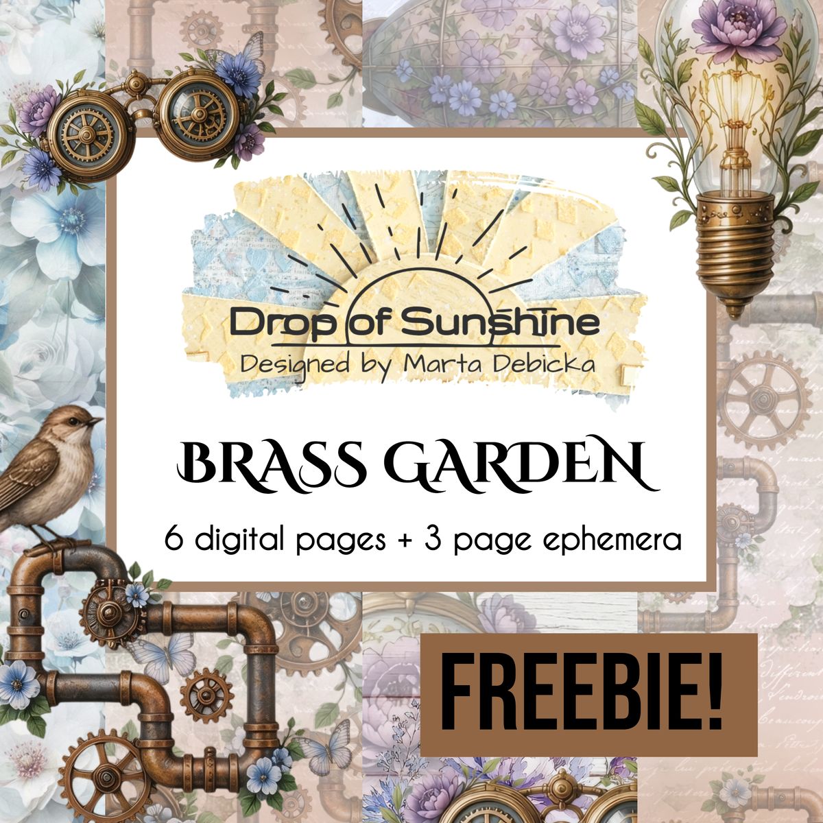 BRASS GARDEN - DIGITAL COLLECTION (for free - please watch my video and apply discount code)