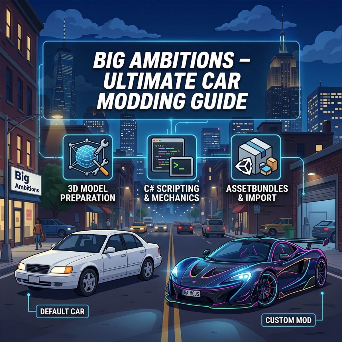 Big Ambitions : Ultimate Car Modding Guide => From 3D Model to In-Game Vehicle