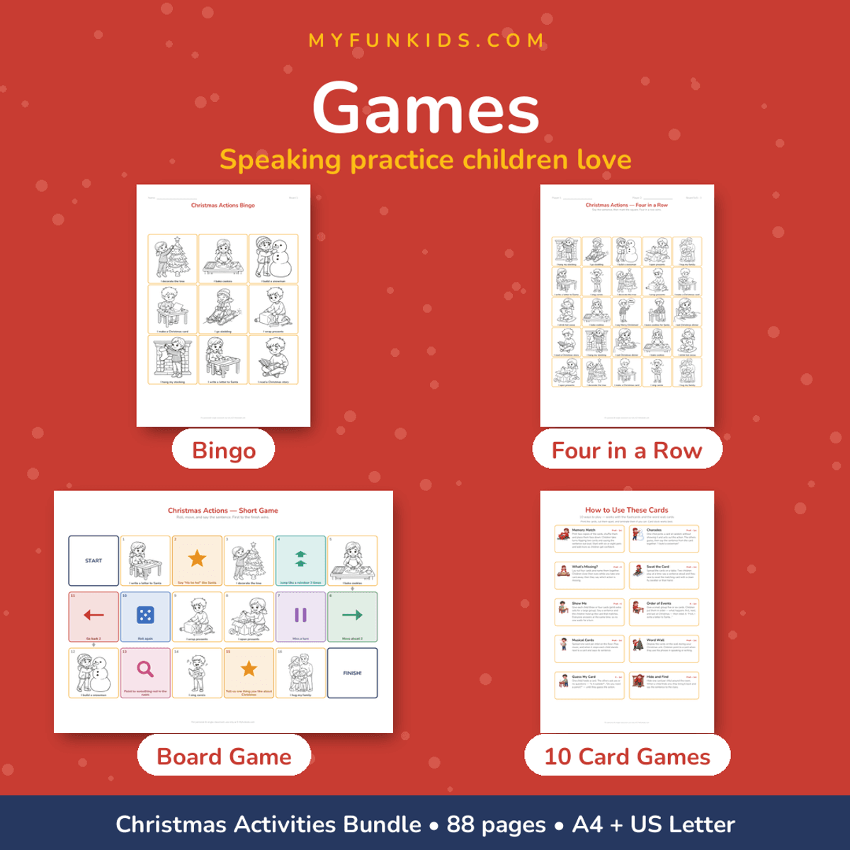 Christmas Activities Bundle for PreK & Kindergarten | 88 Printable Pages