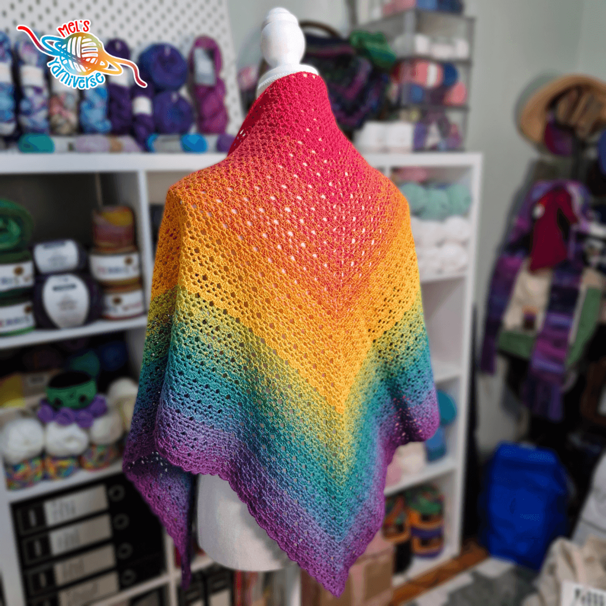"One Day at a Time" shawl - digital crochet pattern only