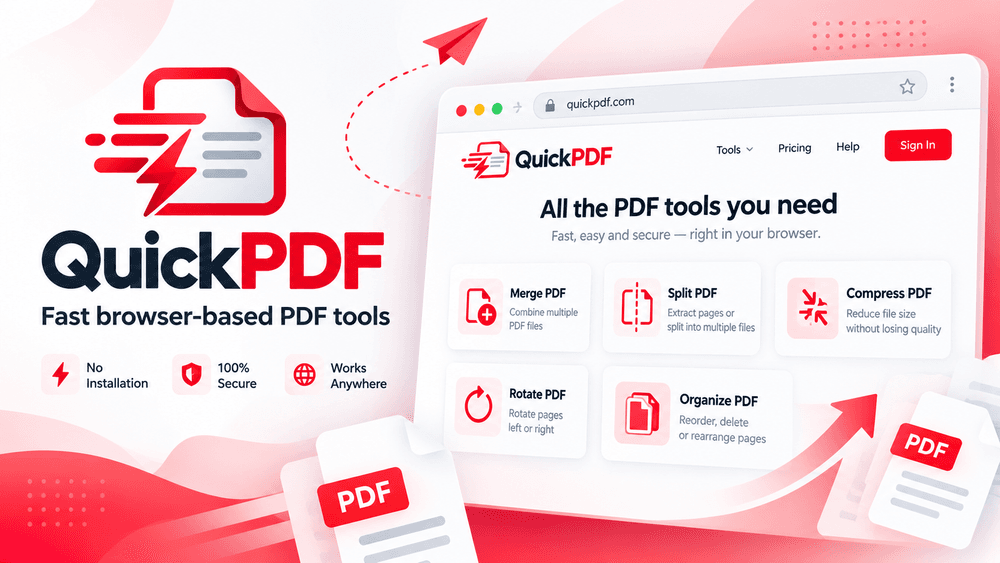 QuickPDF -  browser-based PDF utilities for everyday file tasks