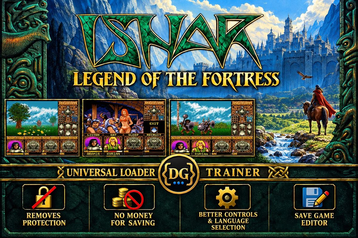 Ishar - Legend of the Fortress - Nag Screen Removal