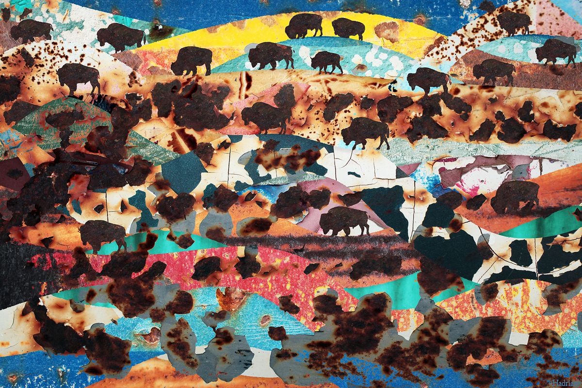 "Bison Landscape" digital download