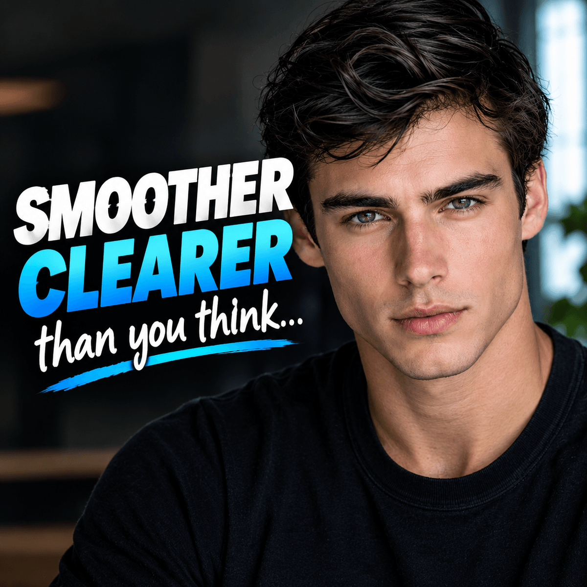 Male Skin Texture: Smooth Pores, Refined Texture & Clean Complexion