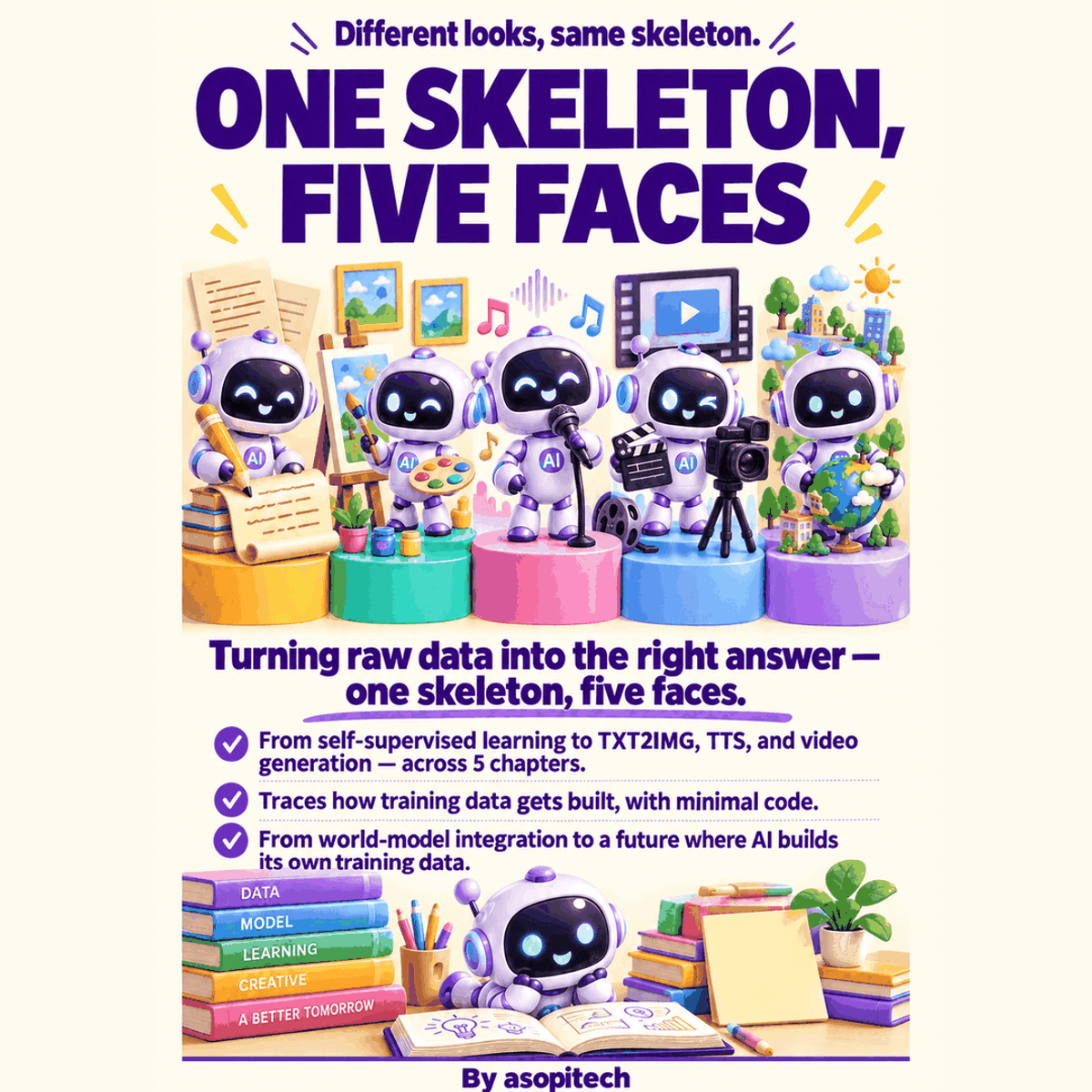 One Skeleton, Five Faces: How Generative AI Turns Raw Data into Training Pairs — Free Sample (Chapter 1)