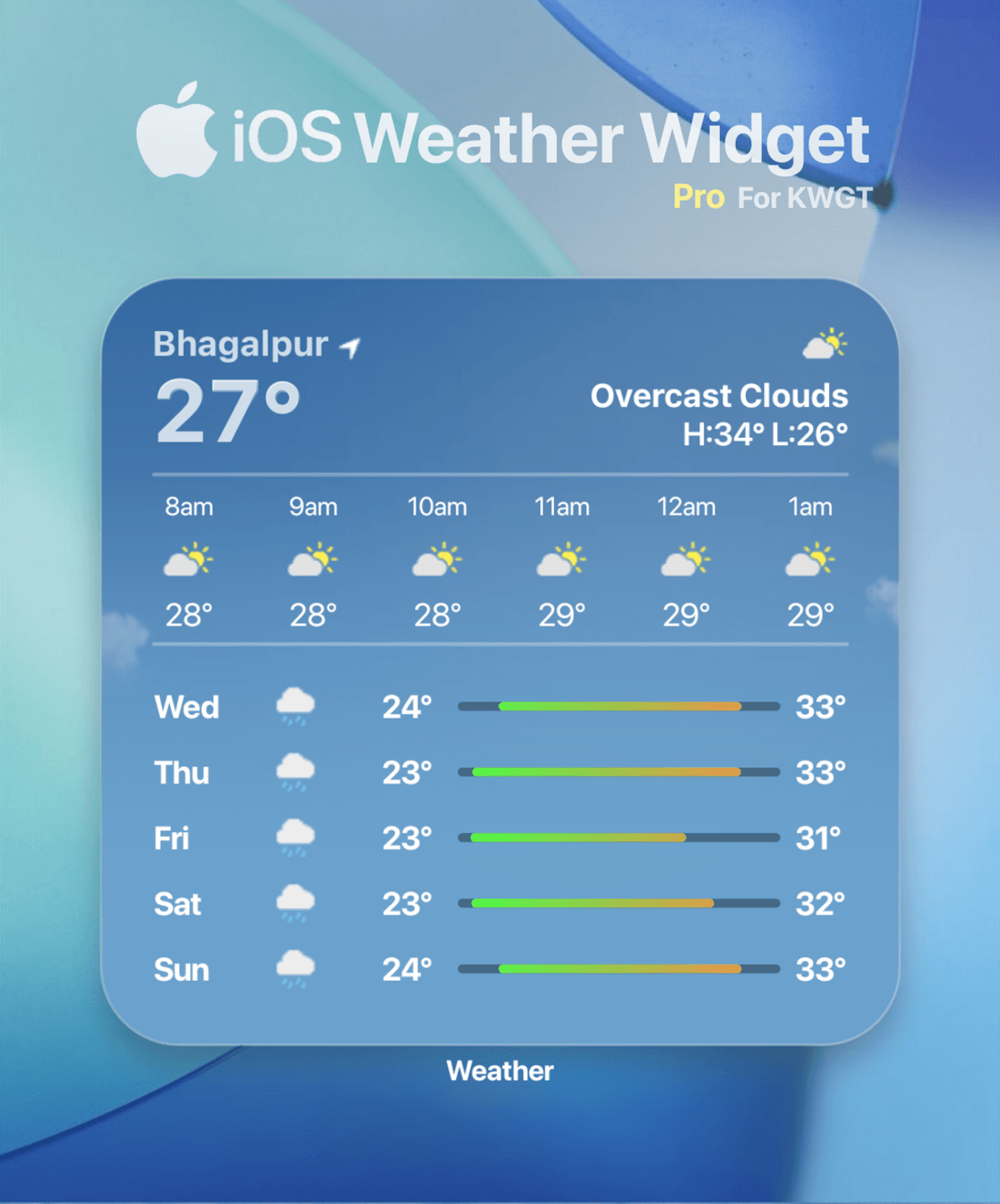 iOS Weather Pro [4x4, 2x4, 2x2] For Personal Use
