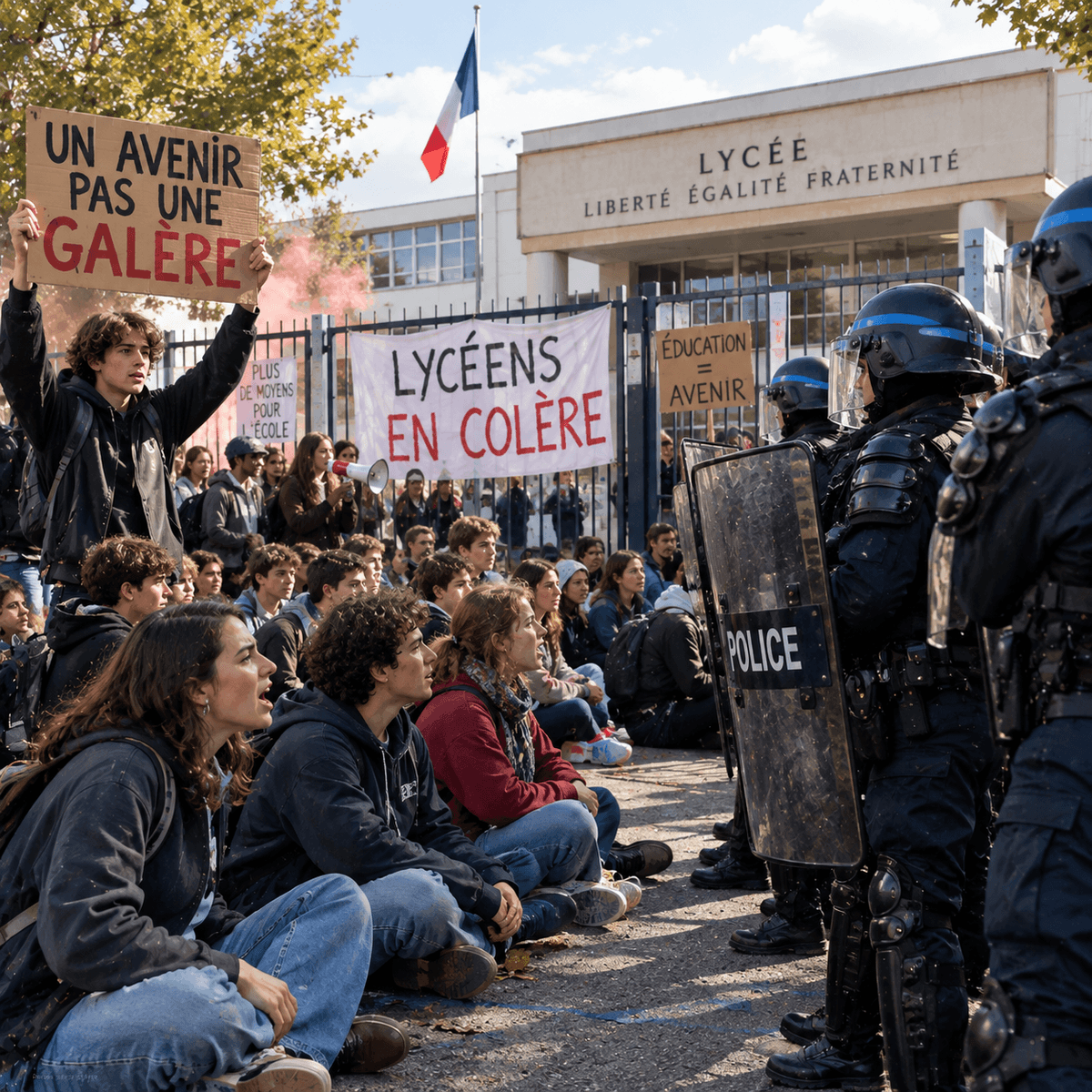 Pourquoi les lyceens français sont-ils en colere ? 😡 - Transcription en PDF