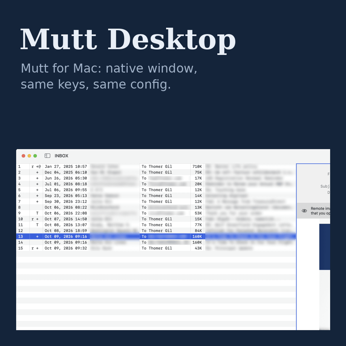 Mutt Desktop Preview