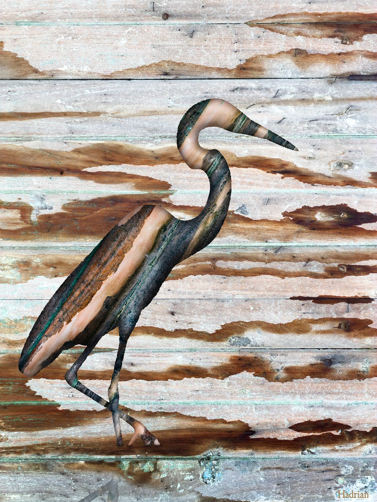 "Woody Heron" digital download
