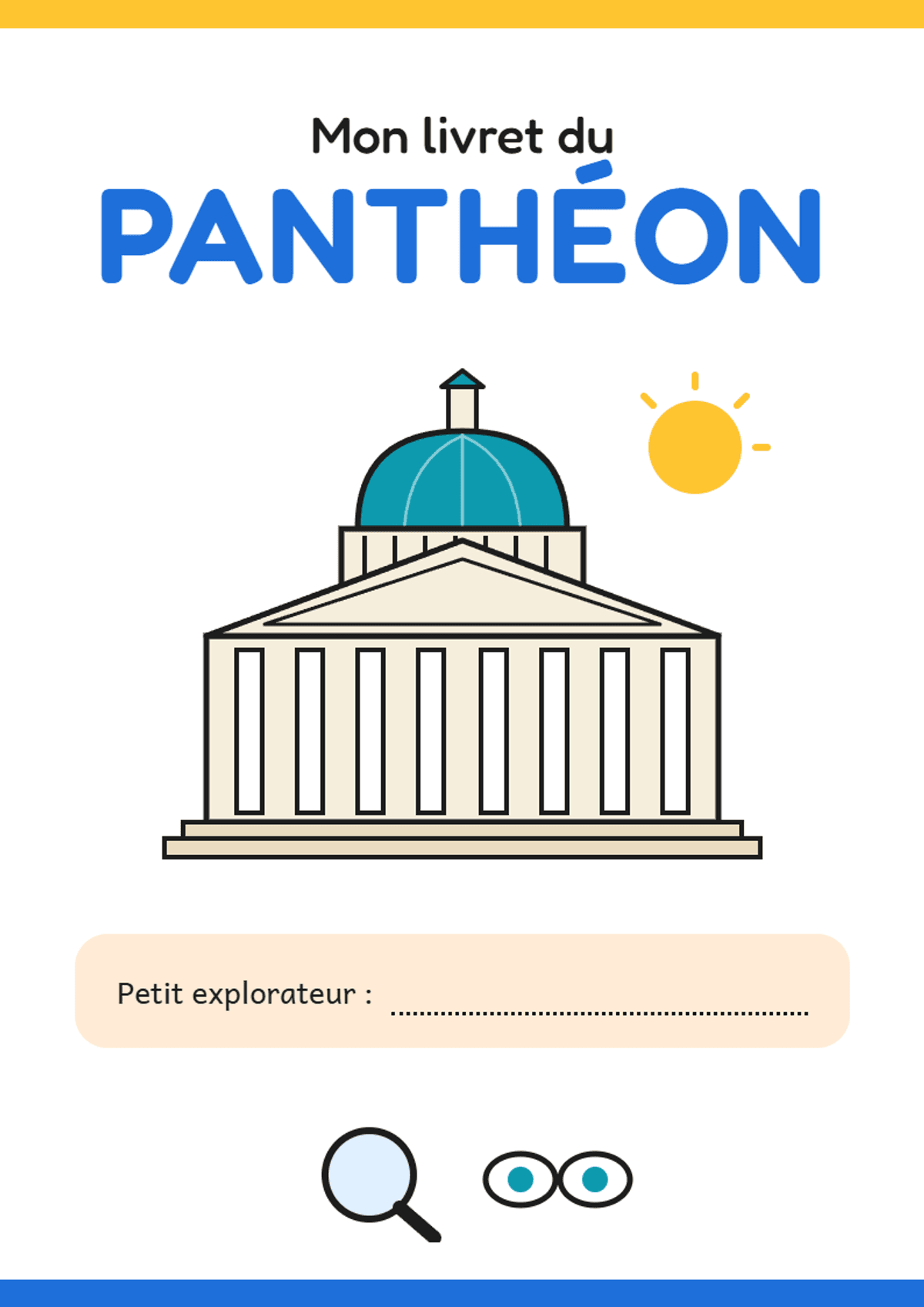 Mon livret du Panthéon – Explorateur (4-5 ans)