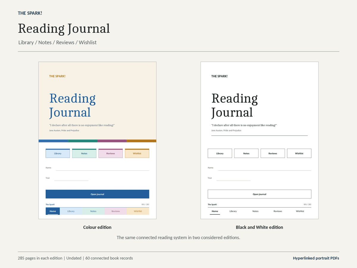 Reading Journal for the Kindle Scribe