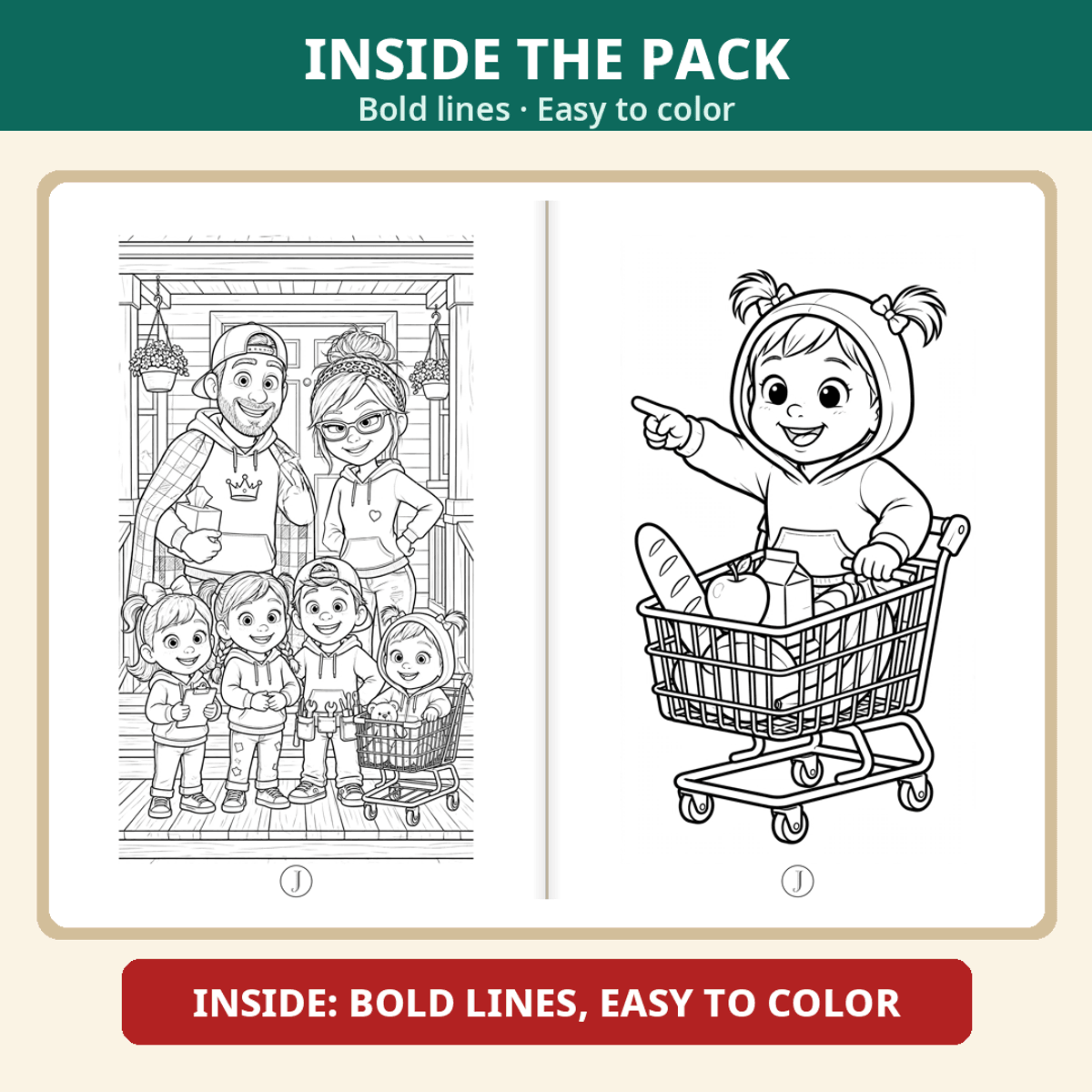 Mighty & Trouble — Coloring Pack
