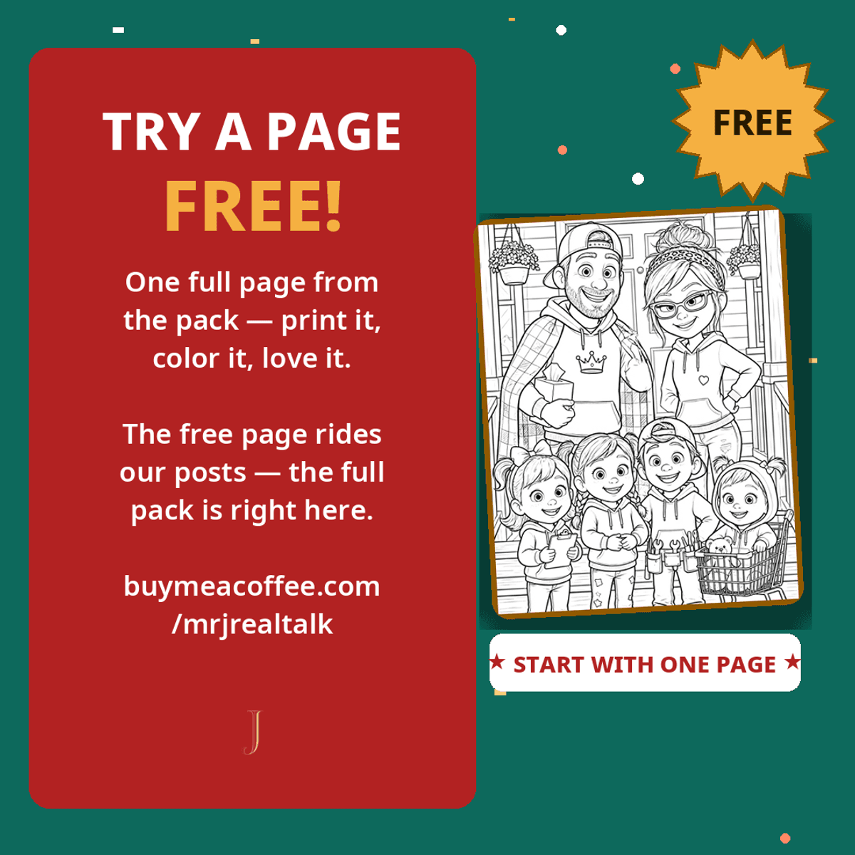 Mighty & Trouble — Coloring Pack
