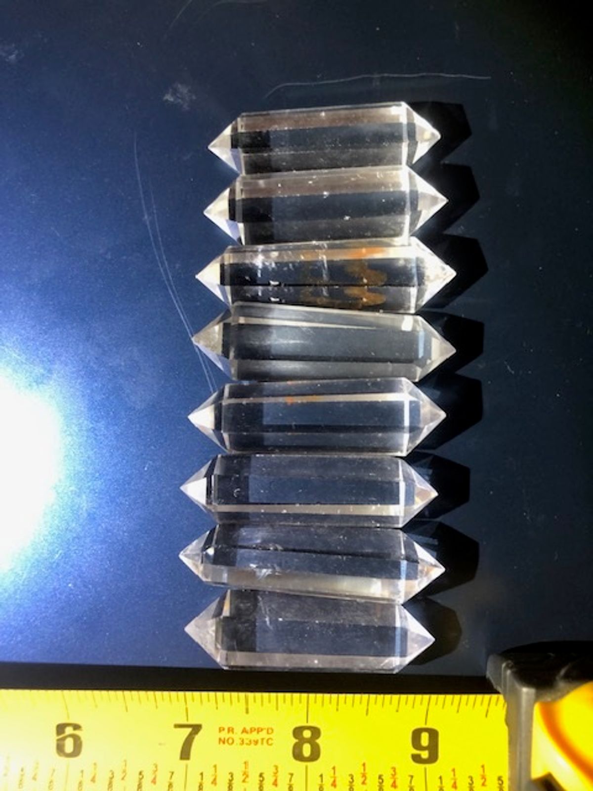 BEAUTIFUL MOSTLY CRYSTAL CLEAR 6 SIDED VOGEL TYPE HEALING CRYSTAL